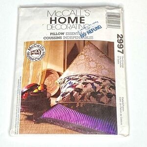 Vintage Sewing Pattern of different shapes of Pillows - Never Used